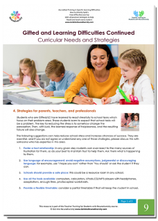Gifted and Learning difficulties 2r