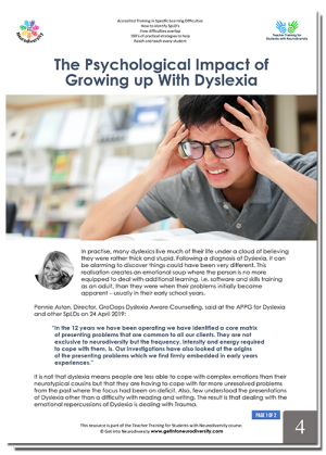 The Psychological impacts of Dyslexia - r