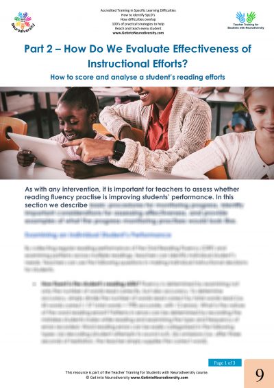 how do we evaluate effectiveness of instructional efforts p2 b